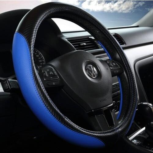 Car steering wheel cover four seasons universal car interior supplies summer carbon fiber car with the cover