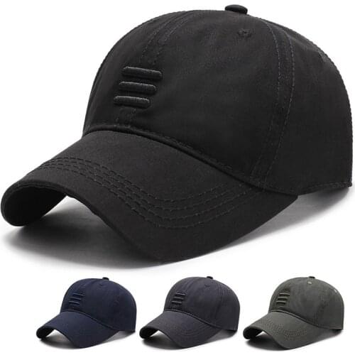 Hat Womens Mens Baseball Cap For Men European American Fashion Simple Black Summer Leisure Sports Cotton Adjustable Hip Hop