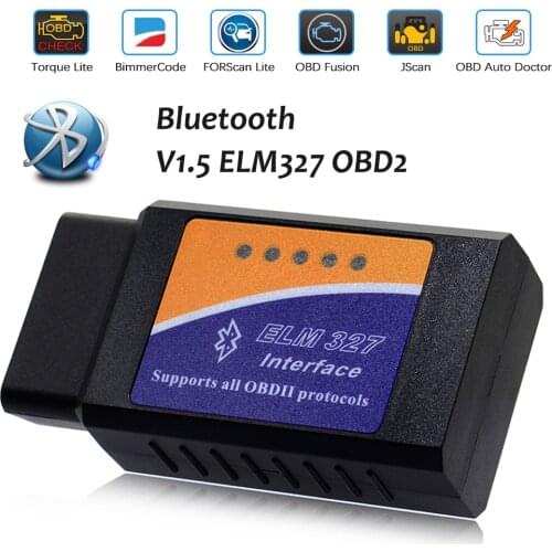 Bluetooth V1.5 OBD2 ELM327 Scanner For Peugeot Citroen Renault Skoda Cadillac Engine Reader Scan Diagnostic Tools PIC18F25K80