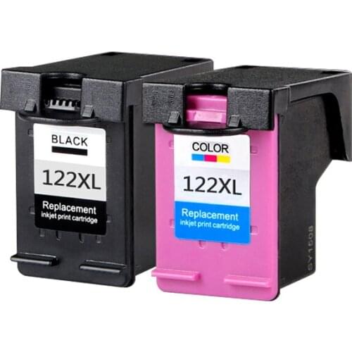 Dat 2pcs Ink Cartridge Compatible for H P 122 XL for HP Deskjet 1000 1050 2000 2050 2050s 3000 3050A 3052A 3054 1010 1510 2540