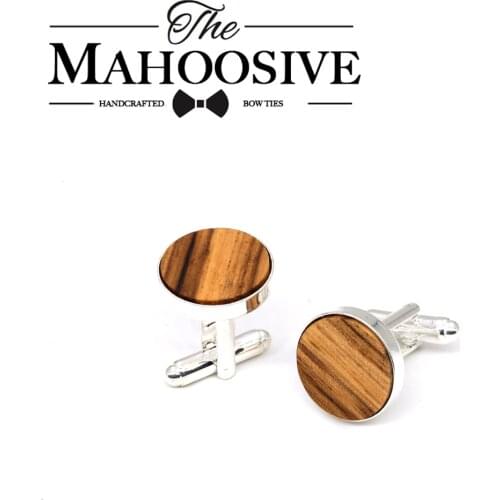 MAHOOSIVE Wooden Luxury shirt cufflinks for mens cuff button de manchette cuff links abotoaduras Jewelry Men accessories