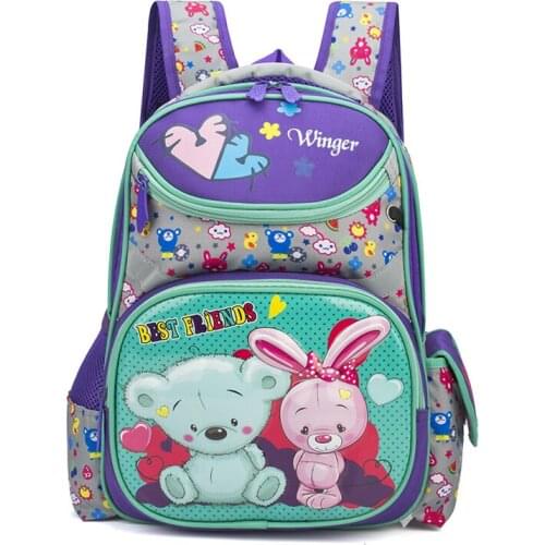 ZIRANYU 2020 Children Backpack For Girls Cartoon Cat Pattern Backpacks Orthopedic School Bags Student Satchel Mochila Infantil