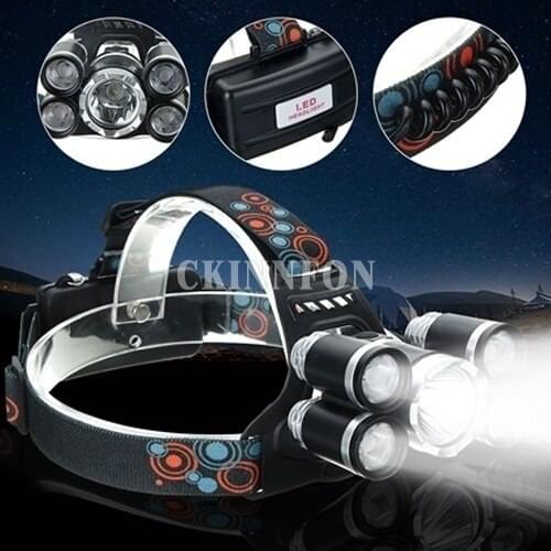 DHL 10PCS 50000Lumens XM-L T6 XPE 4 Modes Waterproof LED Headlamp Headlight Torch Lamp Lights for Bicycle Bike Outdoor Camping