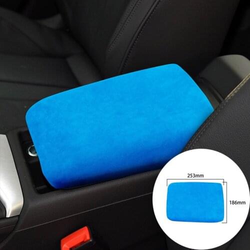 For Audi A4 A5 2017-2021 Alcantara Suede Wrapping Car Armrest Box Panel Covers Trim Sticker Internal Accessories Car-Styling