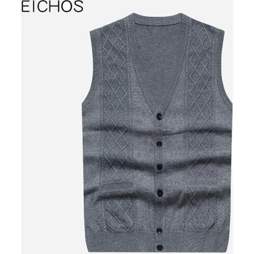 EICHOS Men's Knitted Cardigans