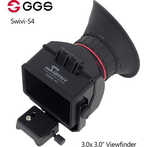 GGS Swivi S4 3.0x 3.0" 16:9 LCD Camera Viewfinder for Sony a7 a7R a7S NEX-7 NEX-6 NEX-5R NEX-5T A6000 A5000 DSLR view finder