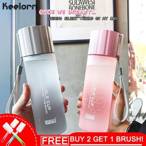 Keelorn 550ML PP Material Portable Simple Sports Water Bottle Healthy Prevent Leakage With Hand Strap Convenient Water Bottles