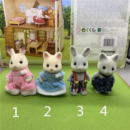 Geniune Sylvanian Doll Families Dollhouse Animal Figures furniture set clothes house food without package