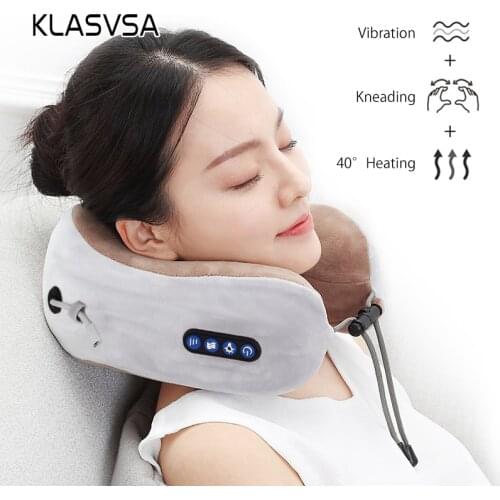 Electric Neck Massager U shaped Pillow Multifunctional Portable Shoulder Cervical Massager Outdoor Home Car Relaxing Massage