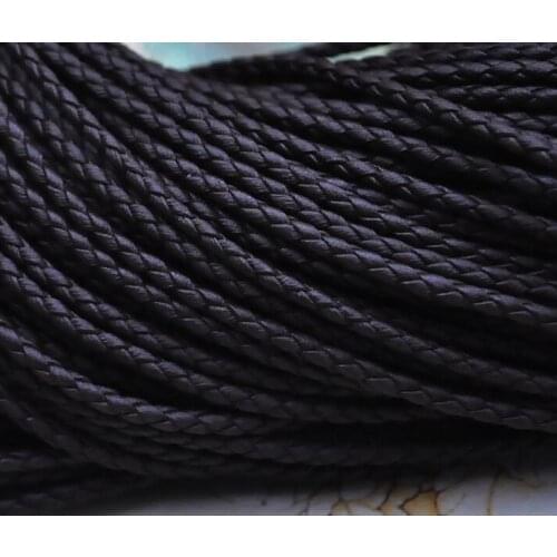 Wholesale Faxu Cord,100m Multi Color Pu Leather Cord 3mm,Soft Round Cord Bradied Rope DIY Jewelry