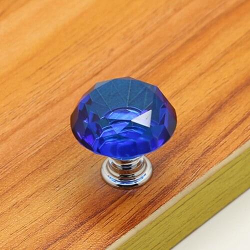 Durable Practical Sturdy Diamond Shape Durable Cabinet Pulls Glass Drawer Pulls Diamond Shape for Cupboard
