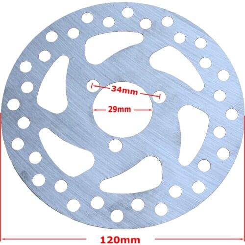 29mm 120mm Brake Disc Rotor For 2 Stroke 47cc 49cc Engine Gas Electric Scooter Pocket Bike Mini Dirt Kids ATV Quad 4 Wheeler