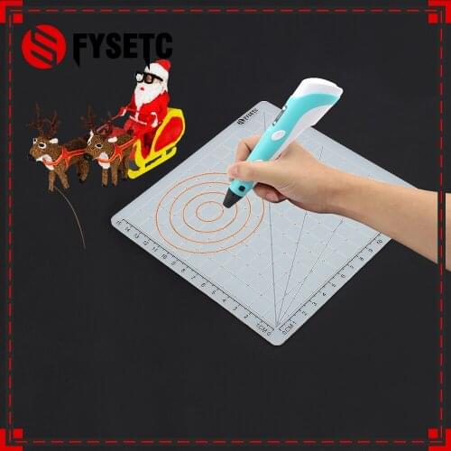Type B Silicone Mat Basic Template White Child Gift Multi-Purpose 3D Design +10M PLA Filament 1.75mm For 3D Printer Pens