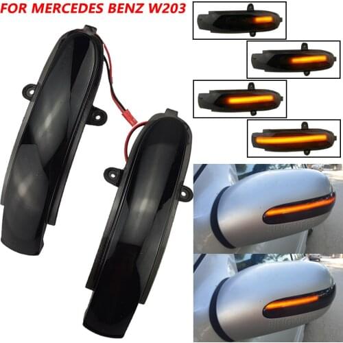 Dynamic Indicator Blinker Sequential For Mercedes Benz C Class W203 S203 CL203 2001-2007 Turn Signal LED Side Mirror Light