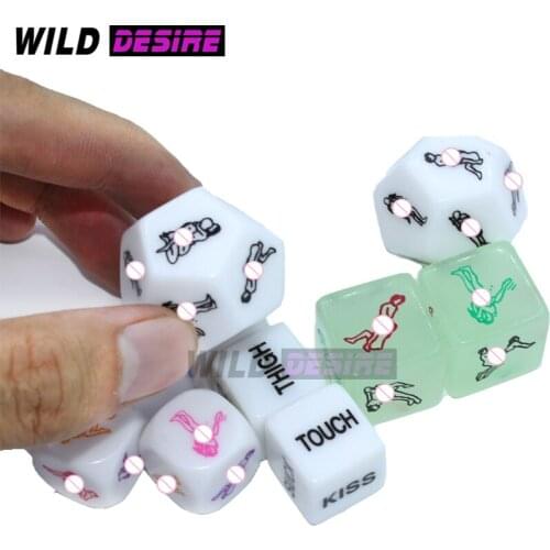 Luminous Funny Sex Dice Romance Love Humour Party Gambling Adult Games Sex Toys Can promote feelings For Couples