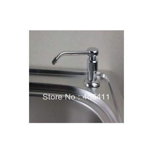 Vidric ! High quality!Brass and Stainless Steel Lotion Dispenser.Fixing in Kitchen Sink,kitchen accessories.(curved spit )