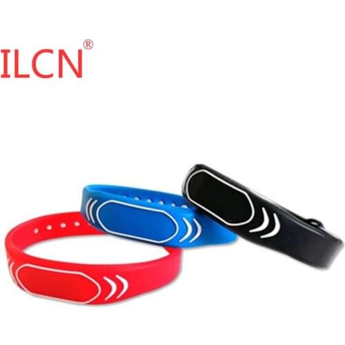 125khz ID Waterproof Adjustable Silicone Wristband Bracelet Keyfob Token RFID TK4100 Tags Sauna Room Key Ring 1pcs Fast Shipping