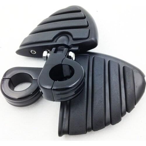 Aftermarket Motorcycle Parts Front 1 1/2" Wing Footpegs Clamps For Honda GoldWing GL1800 GL1500 VT750 VT1100 VTX1300 VTX1800