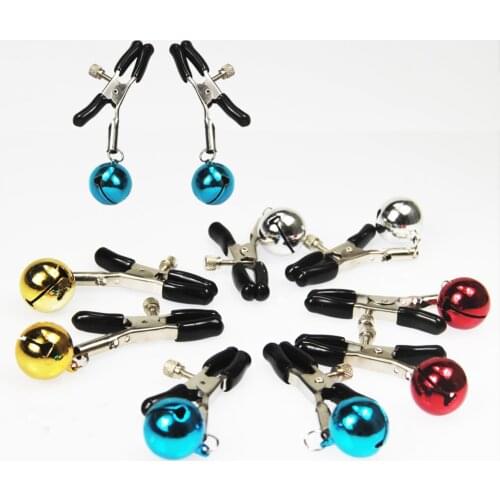 Nipple Clamps Sexy Adult Novelty Mercy Chained milk Clip jingle bells Female Breast Clip clitoris Massage Sex Toys For Couples