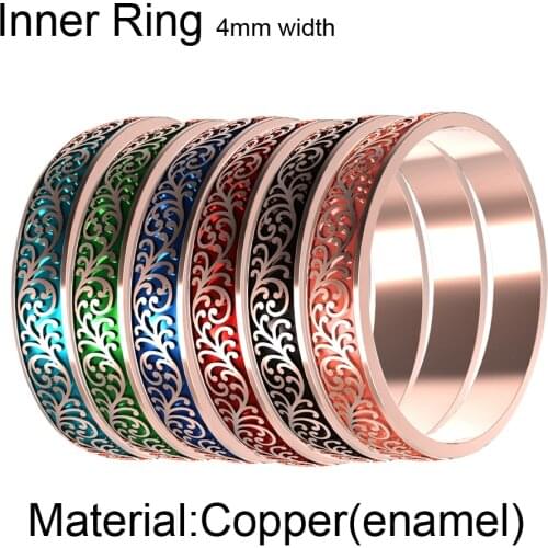 Cremo 4mm Rose Gold Stainless Steel Stacking Finger Ring Tu Teng Circle Female Replaceable Accessories Femme Jewelry