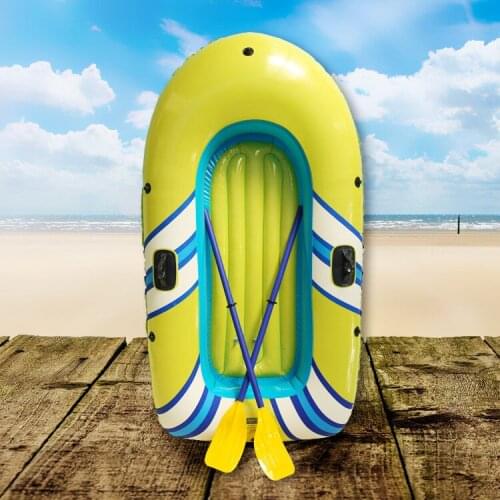 2/3 Peoples Inflatable Boat Fishing Raft PVC Canoe Thickening Boat Dinghy 150kg Bearing