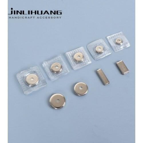 2pairs/lot PVC Invisible Hidden Metal Strong Round Magnetic Snaps Button Overcoat Handbag Garment Accessories Scrapbooking DIY
