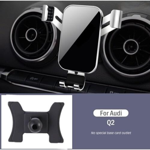 Car Mobile Phone Holder Special Air Vent Mounts Stand GPS Gravity Navigation Bracket For Audi Q2 Car Accessories