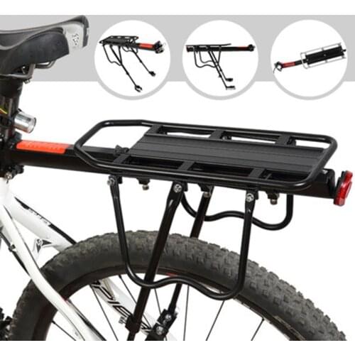 Bicycle Luggage Carrier Cargo Rear Rack Shelf Cycling Seatpost Bag Holder Stand for 20-29 inch bikes with Install Tools