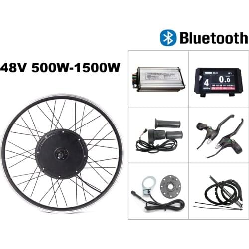 Safe easy to convert pedal assist sensor ebike conversion 500W 1000W 1500W regenerative braking electric bike kit e bicycle kit