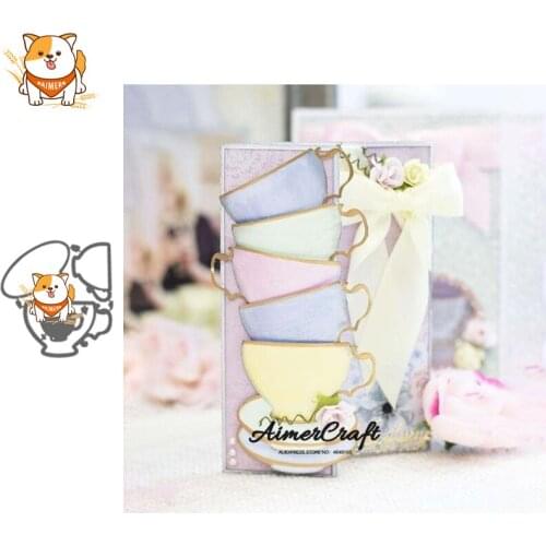Teacup Kettle Pot Metal Cutting Dies Scrapbooking Stencil For DIY Paper Card Decorative Embossing Die Cut Craft Dies New 2019