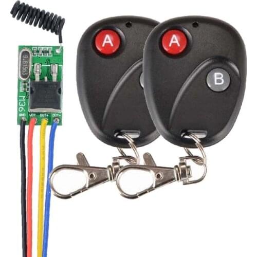 DC6V-36V Wide Voltage RF Remote Switch Car Bus Motorcycle Truck Storage battery Light Lamp LED Mini Wireless Switch