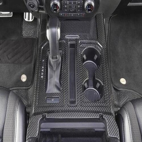 For Ford Raptor F150 2017- 2019 2020 Gear Shift Water Cup Holder Panel Cover Decoration Trim Interior Accessories Car Styling