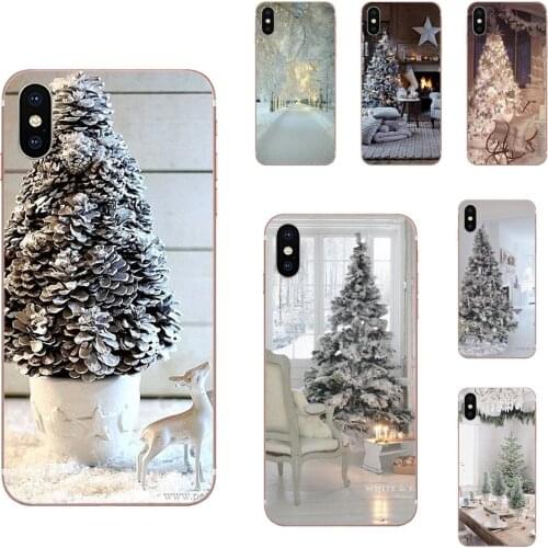 For Sony Xperia Z Z1 Z2 Z3 Z4 Z5 compact Mini M2 M4 M5 T3 E3 E5 XA XA1 XZ Premium Soft TPU Fashion Original White Christmas