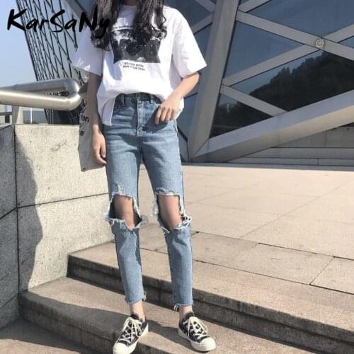 KarSaNy Womens Ripped Jeans