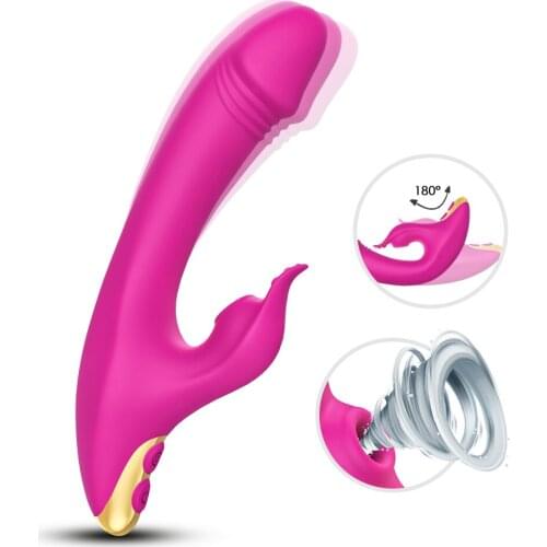 Clitoral Sucking G Spot Dildo Vibrator with 9 Powerful Modes Clit Sucker Rechargeable Clitoris Stimulator Sex Toys for Women