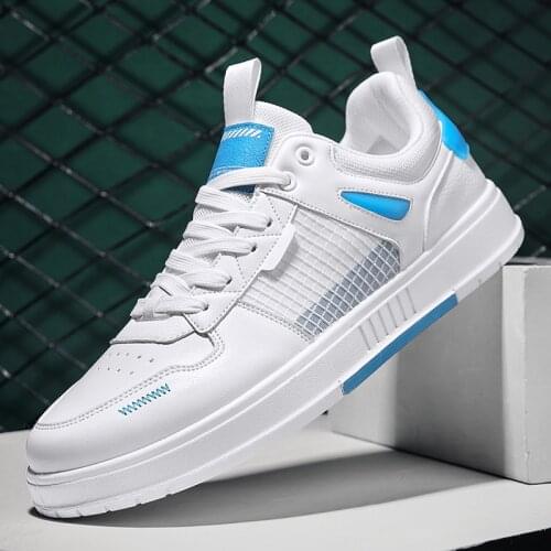 Classic White Shoes for Men Sneakers Casual Breathable Footwear Mens Flat Platform Shoes Fashion Vulcanize Shoes Tenis Masculino