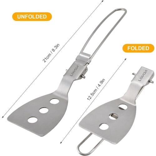 Lixada Folding Spatula Food Turner Camping Fork Spoon fork Tableware Outdoor Camping Cooking Accessories