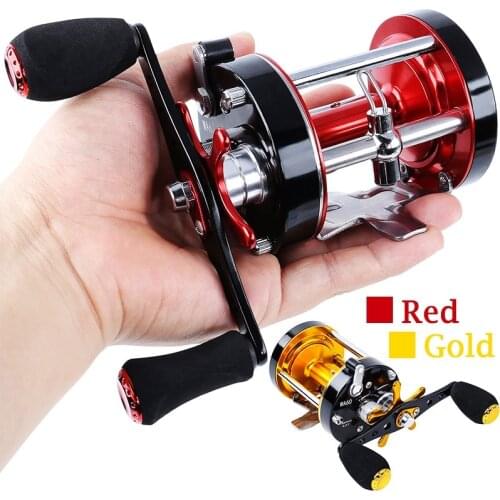 Sougayilang Metal Trolling Fishing Reel Baitcasting Reel Drum Wheel for Saltwater Sea Boat Fishing Max Drag 17-22LB Pesca