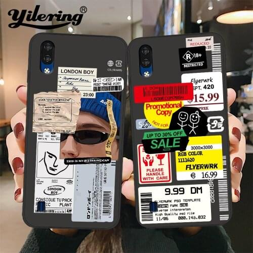 Fashion Label Phone Bags & Cases For ZTE Blade A3 A5 A7 2020 Case Covers Black Painted Shell For ZTE Blade A3 A5 A7 2020 Bag