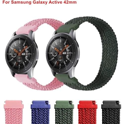 22mm Nylon Elastic Watch Strap for Samsung Galaxy Watch 46mm for Huawei for Amazfit Bip Smart Watchband Replacement