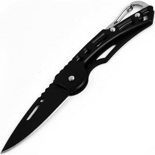 Outdoor Camping Hiking Stainless Steel Folding Knife Essential Multifunctional Small Tool Fruit Knife Emergency Survival Rescue