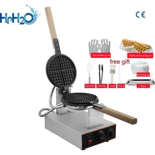 Commercial Electric 110V /220V Non-stick waffle maker Snack Cake Waffle iron machine round Shape waffle baker bubble waffle oven