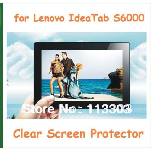 20pcs Clear Screen Protector Protective Film with Camera Hole for 10.1" Tablet PC Lenovo IdeaTab S6000 No Retail Package