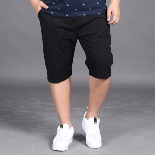 New Shorts Men Summer Cotton Casual Shorts Elastic Sea Boardshorts Surfings Solid Short Mens Fashion Wear Plus Size 6xl 7xl 8xl