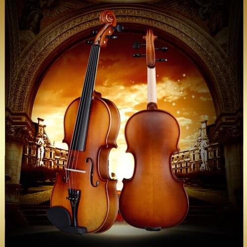 Violin handmade wood quality child adult musical instrument violin flv1111,size: 4/4 3/4 1/2 1/4 1/8