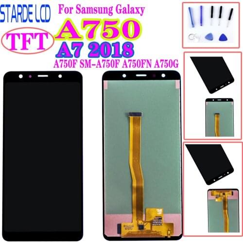 AAA+Screen Replacement For Samsung Galaxy A7 2018 A750 A750F SM-A750F A750FN A750G LCD Display Touch Screen Digitizer Assembly