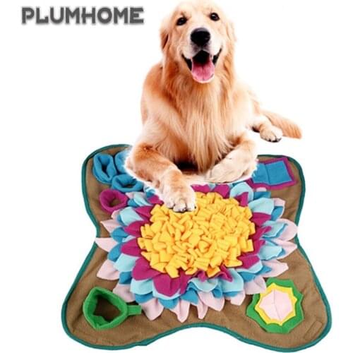 Pet Dog Snuffle Mat Nose Smell Home Training Sniffing Pad Dog Puzzle Toy Slow Feeding Bowl Food Dispenser Carpet Hot Sale
