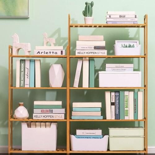 Storage Rack For Living Room/Bedroom Indoor Furniture Simple Bamboo Storage Stand 3/4 Layers Multi Size Available