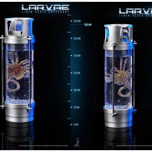 IN STOCK 28 cm 1/6 TF002 Alien Predators Chestburster Parasite Larvae Culture Tank For 12'' Figure