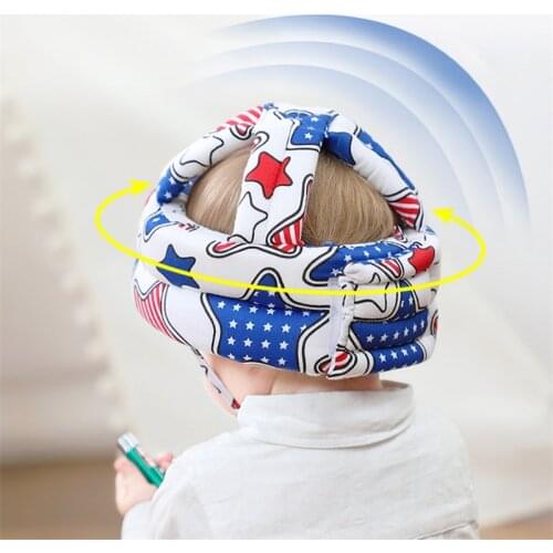 Toddler Safety Helmet Cartoon Anti-collision Pad Infant Hat Learn to Walk Crash Helmets Protective Play Soft Harnesses Cap